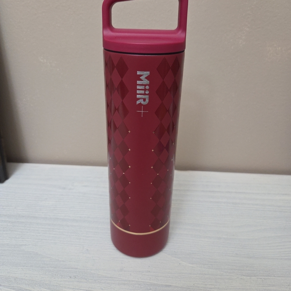 MiiR Starbucks Red Diamond Pattern Thermal Coffee/Water Bottle 20oz - Picture 2 of 5